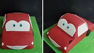Fondant car cake || Decoration ideas | fancy cake Rad colour cake Design making by shoyeb New vlog 