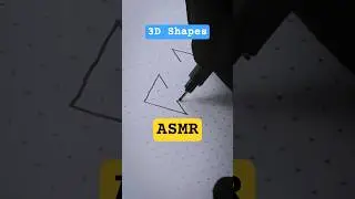 ASMR How to draw 3D Arrow shapes #asmr #art #3d #satisfying