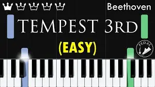 Beethoven: Sonata No. 17 Tempest 3rd Movement | Easy Piano