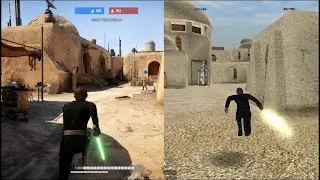 Hero Comparison - Luke Skywalker - Battlefront 2: 2017 v 2005