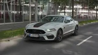 New Ford Mustang Mach 1 in Fighter Jet Gray (eu spec) - footage