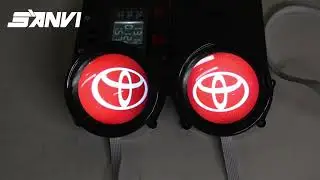 Sanvi auto lighting 3 inch led devil eye one to two type.