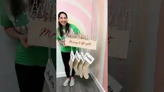 Laser engraving these Christmas trees for this holiday stocking holder #laserengraving #christmas