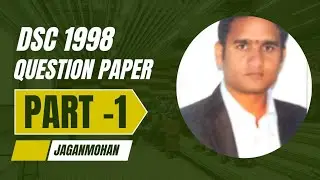 DSC 1998 Question Paper, OLD DSC papers, AP DSC, TG DSC, KVS, NVS & ALL PHYSICAL EDUCATION EXAMS