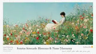 Sunrise Serenade: Blossoms & Piano Harmony | Gentle Piano Melodies | Blossoming Daybreak Soundtrack