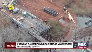 SCDOT confirms reopening of Spartanburg Co. bridge after replacement process
