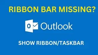 В Outlook пропала лента/панель инструментов? Как её вернуть?