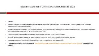 Japan Pressure Relief Devices Market Forecast to 2020
