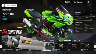 RIDE 5 | Customize Fastest Kawasaki ZZR 1400 Full Akrapovic Gameplay [4K PS5 Pro]