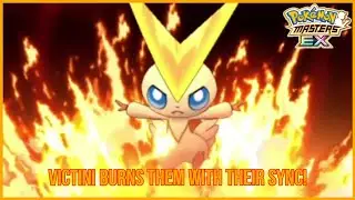 BURN THEM ALL!!! SS Hilda & Victini VS Fire Weak Blue 2K MM Sync-Nuke Showcase! | Pok&eacute;mon Masters EX