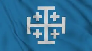 Kingdom of Heaven Flag Waving 4K | Crusader Holy Land