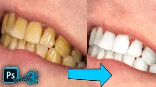 Whiten your teeth with this Photoshop trick #aptstudios #PhotoshopUnder3Minutes