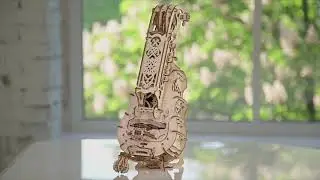 UGEARS Hurdy Gurdy 3D puzzle Mechanical Wooden Model KIT