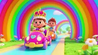 A Royal Ride Through the Rainbow Tunnel | Magical Adventure Song for Kids | Nursery Rhymes & Stories