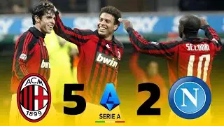 AC Milan 5 - 2 Napoli | Ronaldo | Kaka | Pato - Masterclass | Highlights and All Goals- Serie A 2007