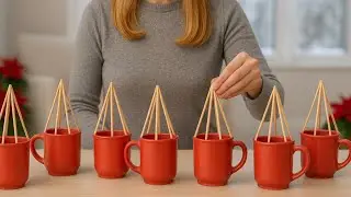 😍 Посмотрите, что я сделала со старыми кружками и деревянными палочками! 2 ОЧАРОВАТЕЛЬНЫЕ идеи.