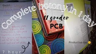 Completed Botany in 7 Hours | Class 11 PCB Study Vlog 📚🌿 Day 3/7 ❄️