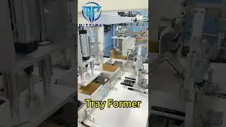 Tray Erector White Cardboard Box Folding Machine Electrical Parts Box Folding Machine