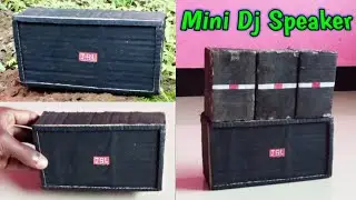 How To Make Mini DJ|How To Make DJ Box Speaker|small dj speaker|chote dj speaker box|#minidjspeaker