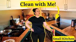 TINY Kitchen - BIG Mess! 🏡 CLEAN and ORGANIZE It With Me!