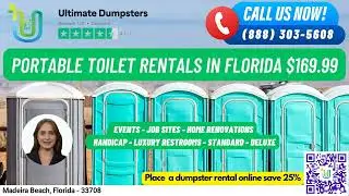 Portable Toilet Rentals $169 - Madeira Beach, Florida - Weekend - Events - Job Sites