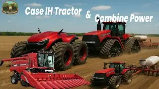 Incredible Modern Farming Machines at Work | Case IH Tractor & Combine Power🚜🌾