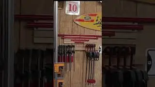 Clamp Organization  #shorts #woodworking #shoporganizarion #shoptour #shoplife