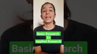Basic Research vs Applied Research | Types of Research By Ravina #shorts #inculcatelearning