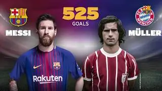 Messi ties M&uuml;ller's 525 goals record