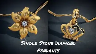 Single Stone Diamond Pendants