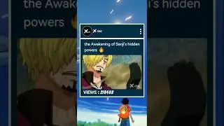 Sanji's awakening 🔥☠️ #sanji #onepiece