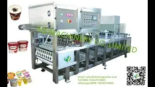 plastic cup filling sealing machine for fruit jam syrup sauce bowl fill seal machinery