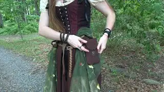 Mythrojan Medieval Renaissance 🍃Suede Jewelry Belt Pouch 👈