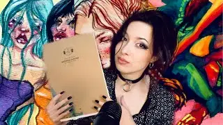 ASMR Watercolor Sketchbook Tour! 🎨 whispering, tapping, page turning