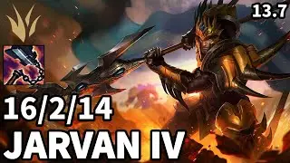 Jarvan IV Jungle vs Kayn - EUW Master | Patch 13.7