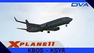 X-Plane 11 - KBOS to KSYR
