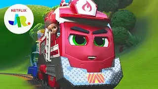 Rescue Red's Most Radical Rescues 🚒 Mighty Express | Netflix Jr