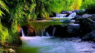 Mountain River Water Sounds for Insomnia, Calm Natural White Noise All Night