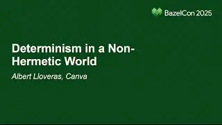 Determinism in a Non-Hermetic World - Albert Lloveras, Canva