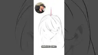 How to draw stylised hair in 3 steps