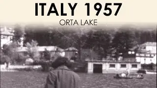 Archive footage of the Orta Lake (Lago d'Orta) in 1950s | Italy 8mm home movie film