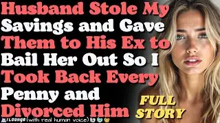 Husband stole my savings and gave them to his ex to bail her out, so I took back every penny