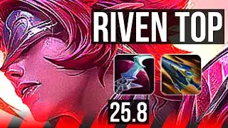 RIVEN vs DARIUS (TOP) | Rank 4 Riven, 1100+ games | KR Challenger | 25.8