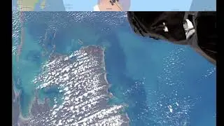 View from the ISS going from Australia to New Zealand