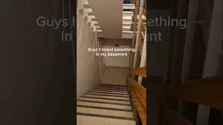 Guys I heard something in my basement and I'm really scared(meme) #shorts #youtubeshorts