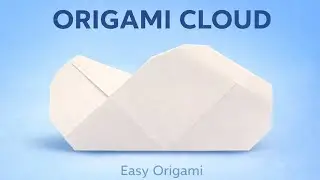 How to Make Origami Cloud | Easy Paper Cloud Craft for Beginners  @handsandhues #origami #clouds