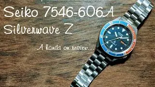 Кварцевые дайверские часы Seiko 7546-606A (7546-6040) Silverwave Z Pepsi &mdash; обзор из рук
