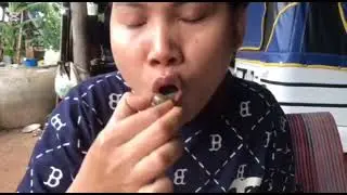 Fried coconut rice Cambodian food