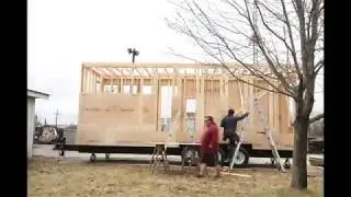 Tiny House on Wheels Framing Time Lapse