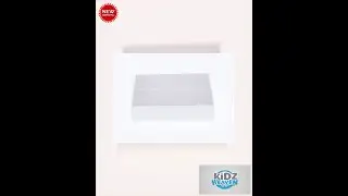 100 Pack of White Card Box - Clear Slide On Lid - 25 x 25 x 6cm - Large Beauty Product Gift Givin...